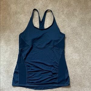 Athleta Women's size Large Navy Blue Racerback Top